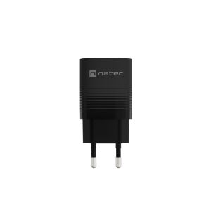 Univerzalni USB polnilec Natec RIBERA GaN 30 W, 1X USB-A, 1X USB-C, črn NUC-2141