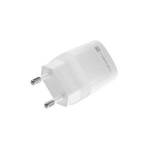 Univerzalni USB polnilec Natec RIBERA GaN 30W, 1X USB-A, 1X USB-C, bel NUC-2140