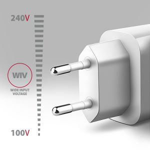 AXAGON ACU-QC18W, mrežni polnilec 18W, 1x USB-A port, QC3.0/AFC/Apple, bela ACU-QC18W