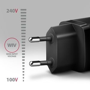 AXAGON ACU-PD20, mrežni polnilec 20W, 1x USB-C port, PD3.0/PPS/QC4+/AFC/Apple, črn ACU-PD20