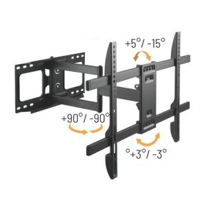 Raztegljivi nosilec Brateck LPA69-463D za TV 32"-70" 45kg nastavljiva stena BRLPA69463D