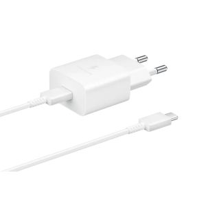 Polnilnik Samsung z vrati USB-C (15 W), bel EP-T1510XWEGEU