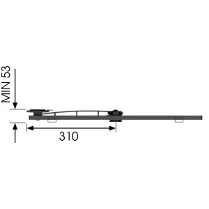 LCD roka Vogel&#39;s W52081, 40-65", 2 zgiba, bela W52081