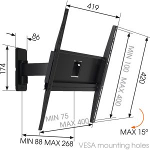 Vogel&#39;s MA3030 univerzalna roka za TV 32-65" MA 3030