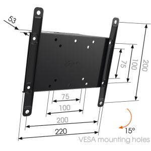 MA2010 Vogel&#39;s LCD stenski nosilec, 19-40", nagib MA 2010