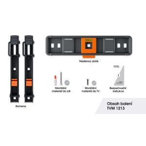 Vogel&#39;s TVM 1213, TV nosilec z nagibom za ekrane 19-43", 25 kg TVM 1213