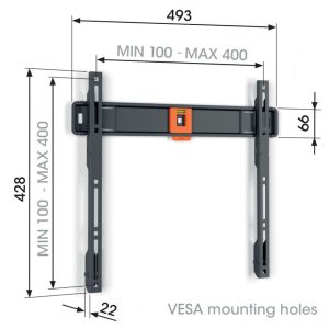 Vogel&#39;s TVM 1403, fiksni TV nosilec za zaslone 32-77", 50 kg TVM 1403