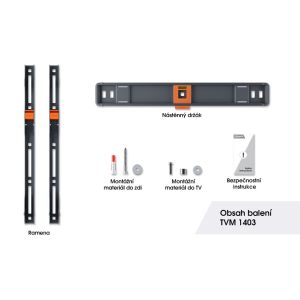 Vogel&#39;s TVM 1403, fiksni TV nosilec za zaslone 32-77", 50 kg TVM 1403