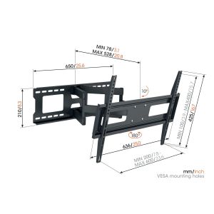 Vogel&#39;s MA4040, dvojna TV roka s 4 zglobi za 40-77", 35 kg MA 4040