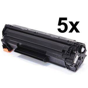 Toner Canon 737, CRG-737, päťbalenie, črna (black), alternativni