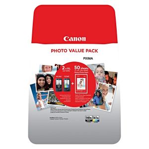 Kartuša Canon PG-560 XL + CL-561 XL + GP-501, 3712C008, multipack, original