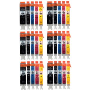 Kartuša 5 x Canon CLI-551 XL CMYK, PGI-550 XL + CLI-551 XL CMYK, PGI-550 XL BREZPLAČNO, multipack, alternativni