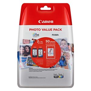 Kartuša Canon PG-545XL + CL-546XL + GP-501, 8286B011, multipack, original