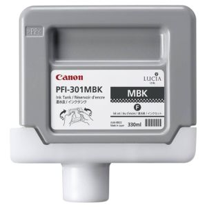 Kartuša Canon PFI-301MBK, mat črna (matte black), original