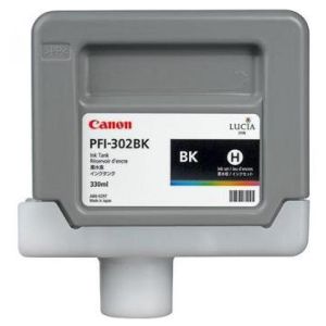 Kartuša Canon PFI-302BK, črna (black), original