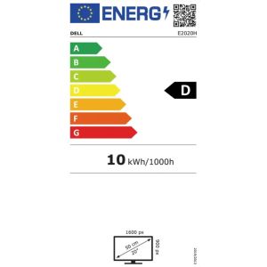 20" LCD Dell E2020H TN 16:9 5ms/1000:1/VGA/DP/3RNBD/Črn 210-AURO