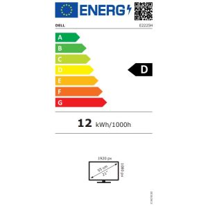 Dell/E2225H/21.45"/VA/FHD/75Hz/5ms/črna/3RNBD 210-BNJM