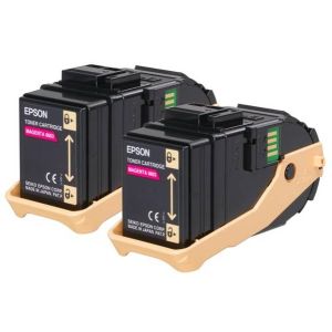 Toner Epson C13S050607 (C9300), dvojni paket, magenta, originalni