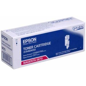 Toner Epson C13S050670 (C1700, C1750), magenta, originalni