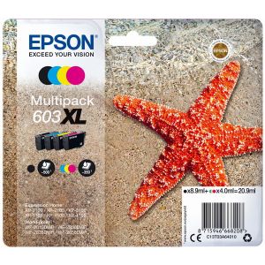 Kartuša Epson 603 XL, C13T03A64010, CMYK, štiri pakete, multipack, original