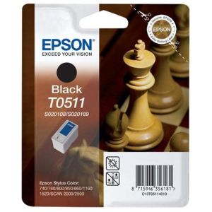 Kartuša Epson T0511, črna (black), original