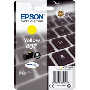 Kartuša Epson 407, T07U4, C13T07U440, rumena (yellow), original