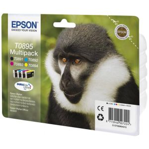 Kartuša Epson T0895, CMYK, štiri pakete, multipack, original