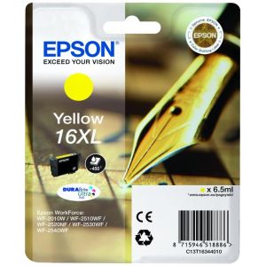 Kartuša Epson T1634 (16XL), rumena (yellow), original