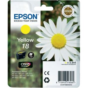 Kartuša Epson T1804 (18), rumena (yellow), original