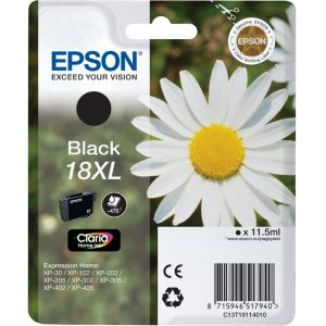 Kartuša Epson T1811 (18XL), črna (black), original