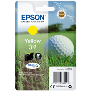 Kartuša Epson 34, T3464, C13T34644010, rumena (yellow), original