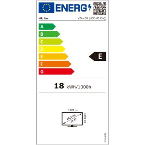 HP/V24v G5/23,8"/VA/FHD/75Hz/5ms/črna/2R 65P62AA#ABB