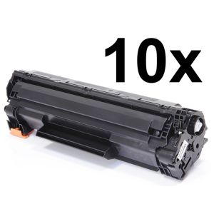 Toner 10 x HP CE285A (85A), deset paketov, črna (black), alternativni