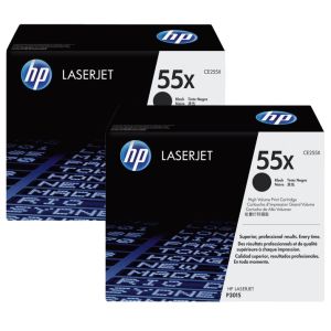 Toner HP CE255XD (55X), dvojni paket, črna (black), originalni