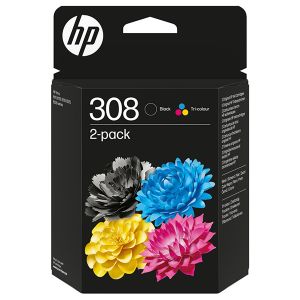 Kartuša HP 308, 6L6S6UE, CMYK, 2-pack, multipack, original