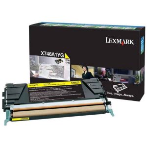 Toner Lexmark X746A1YG (X746, X748), rumena (yellow), originalni