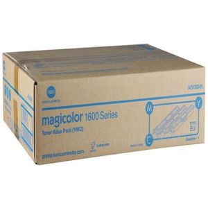 Toner Konica Minolta A0V30NH (1600, 1650, 1680, 1690), CMY, trojni paket, multipack, originalni