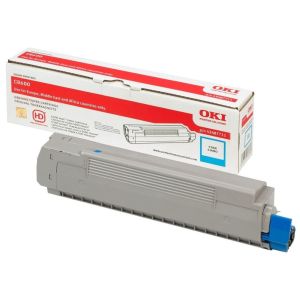 Toner OKI 43487711 (C8600, C8800), cian (cyan), originalni