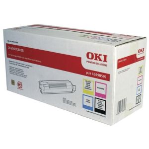 Toner OKI 43698501 (C8600, C8800), CMYK, štvorbalenie, multipack, originalni