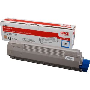 Toner OKI 44059107 (C810, C830), cian (cyan), originalni