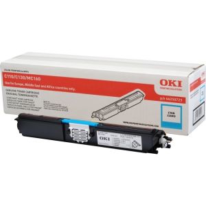 Toner OKI 44250723 (C110, C130, MC160), cian (cyan), originalni