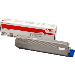 Toner OKI 44643003 (C801, C821), cian (cyan), originalni