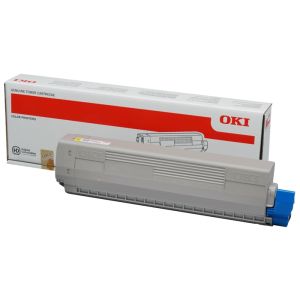 Toner OKI 44844613 (C822), rumena (yellow), originalni