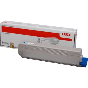 Toner OKI 44844615 (C822), cian (cyan), originalni