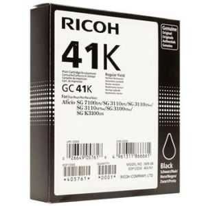 Kartuša Ricoh GC41HK, 405761, črna (black), original