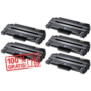 Toner 4 x Samsung MLT-D1052L + MLT-D1052L ZADARMO, črna (black), alternativni