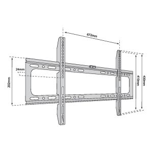 TB TV stenski nosilec TB-750 do 65", 40 kg max VESA 600x400 TB-750