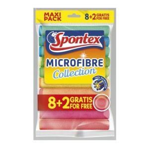Spontex Brisače iz mikrovlaken 8 + 2 GRATIS