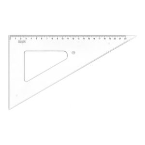 Trikotnik KOH-I-NOOR prozoren, 22 cm