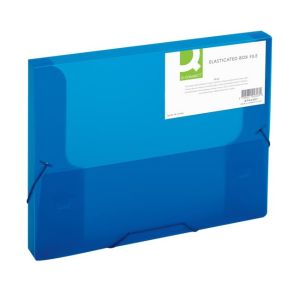 Plastična škatla z gumico Q-CONNECT modra